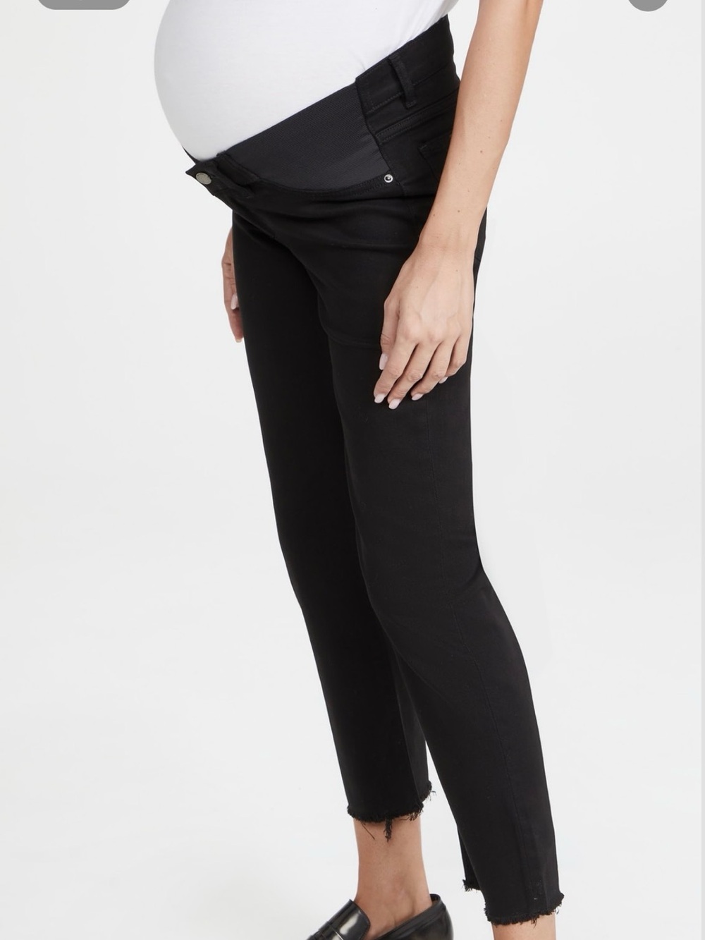 DL1961 Black Maternity Ankle Jeans